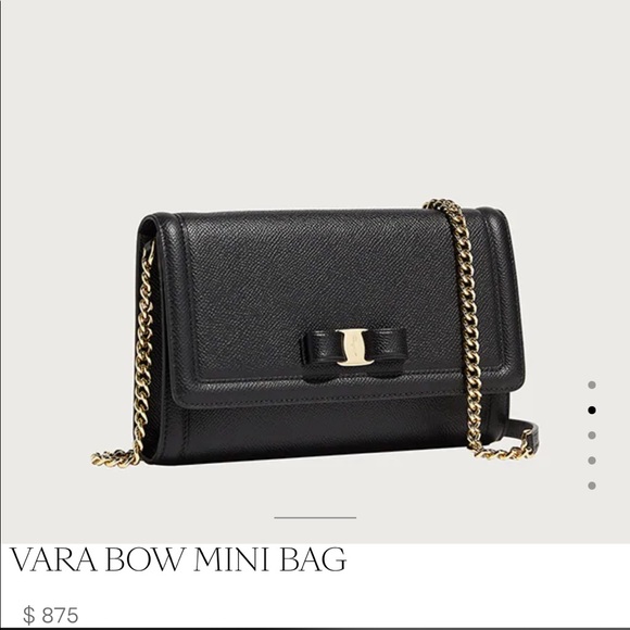 Salvatore Ferragamo Vera Bow Leather Mini Bag - Picture 6 of 6